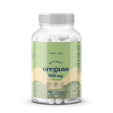 PURE LAB Ekstrakt z Oregano 300 mg (240 kaps.)
