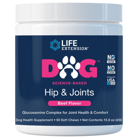 LIFE EXTENSION Dog Hip & Joints - Stawy i Biodra (90 żujek)