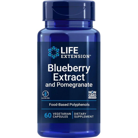 LIFE EXTENSION Blueberry Extract and Pomegranate (60 kaps.)