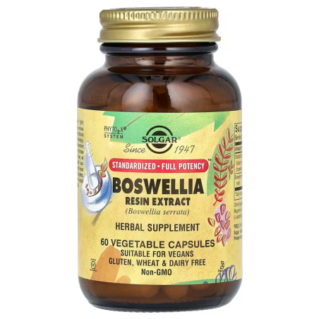 SOLGAR Boswellia Resin Extract - Boswellia ekstrakt z żywicy (60 kaps.)