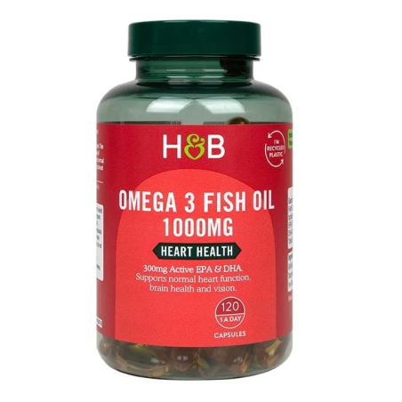HOLLAND & BARRETT Omega-3 Fish Oil 1000 mg (120 kaps.)