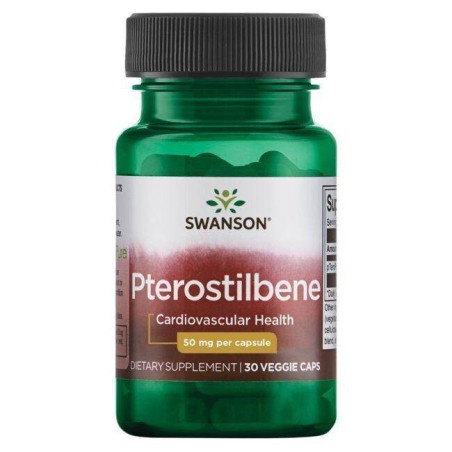 SWANSON Pterostilbene 50 mg - Pterostilbeny (30 kaps.)