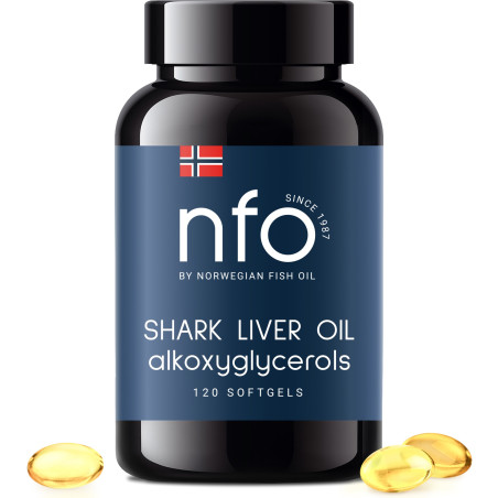 NFO Omega-3 Shark Liver Oil (120 kaps.)