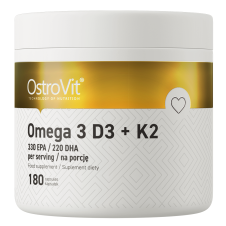 OSTROVIT Omega 3 D3+K2 (180 kaps.)