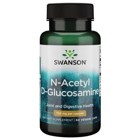 SWANSON NAG (N-A-G) - N-Acetylo-D-Glukozamina 750 mg (60 kaps.)