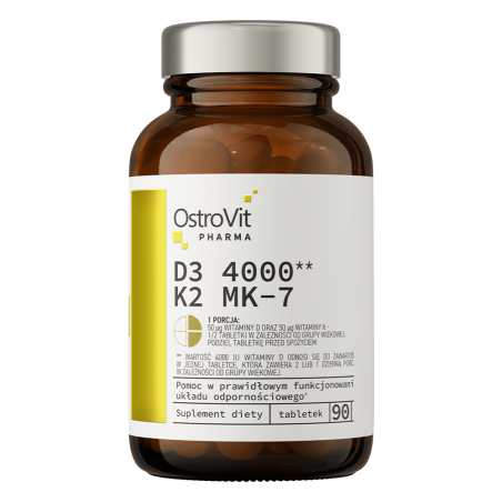 OSTROVIT Pharma D3 4000 IU + K2 MK-7 (90 tabl.)