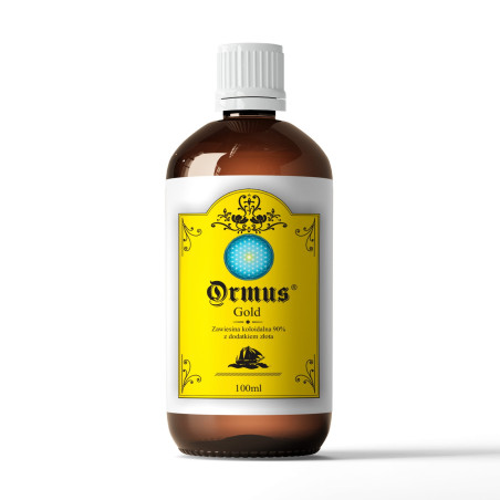 ORMUS ORME Gold - Pierwiastki życia 90% Złoto Srebro Platyna Rod Chrom (100 ml)