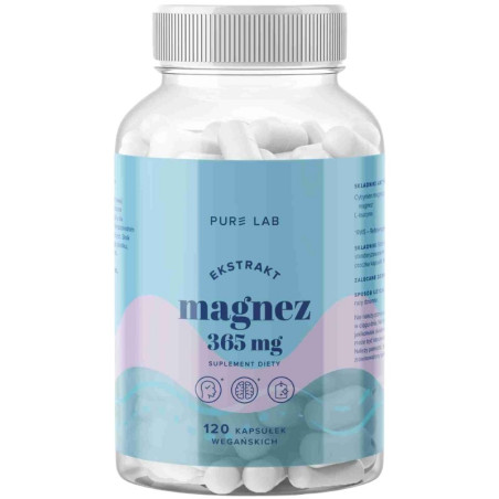 PURE LAB Magnez 365 mg (120 kaps.)