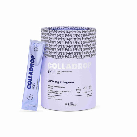 AURA HERBALS Colladrop® Skin, kolagen 5000 mg, saszetki (30 szt.)