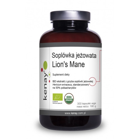 KENAY EKO Soplówka Jeżowata - Lion's Mane (300 kaps.)