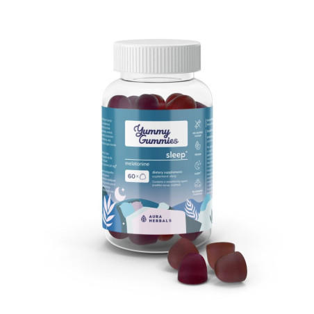 AURA HERBALS Yummy Gummies Sleep - Melatonina 1 mg (60 żelek)