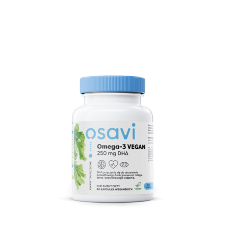 OSAVI Omega-3 VEGAN 250 mg DHA (60 kaps.)