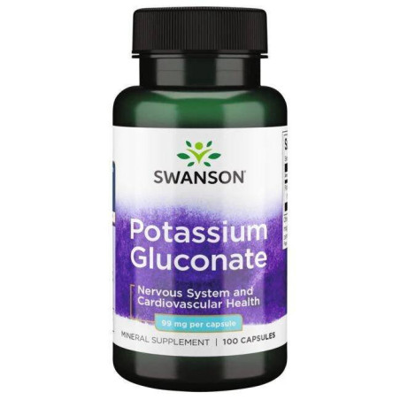 SWANSON Glukonian Potasu 99 mg (100 kaps.)