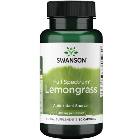 SWANSON FS Lemongrass 400 mg - Trawa cytrynowa (60 kaps.)