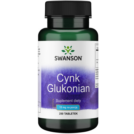 SWANSON Cynk (glukonian) (250 tabl.)