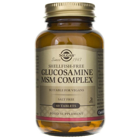 SOLGAR Glucosamine MSM Complex - Glukozamina MSM Kompleks (60 tabl.)