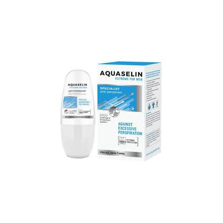 AQUASELIN Extreme Men Specjalistyczny antyperspirant roll-on przeciw nadmiernej potliwości (50 ml)