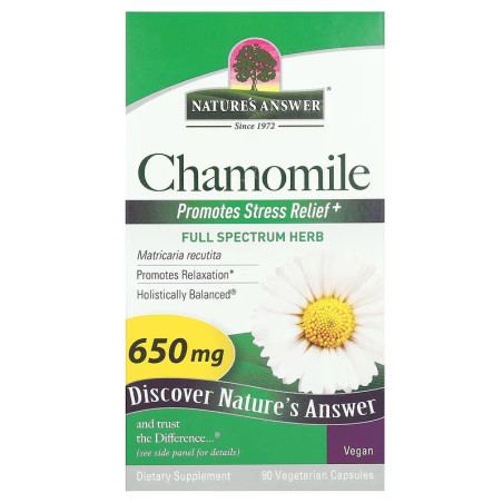 NATURE'S ANSWER Chamomile - Rumianek (90 kaps.)