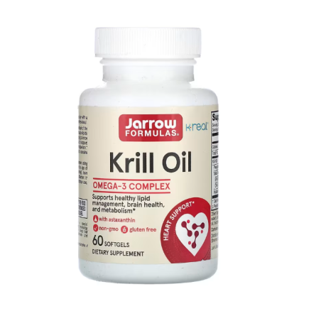 JARROW FORMULAS Olej z kryla - Krill Oil 600 mg (60 kaps.)