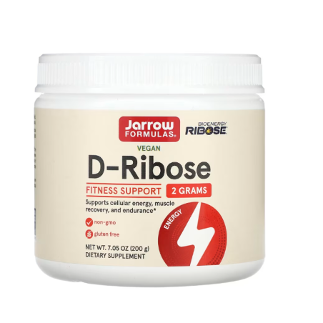 JARROW FORMULAS D-Ribose - Ryboza w proszku (200 g)