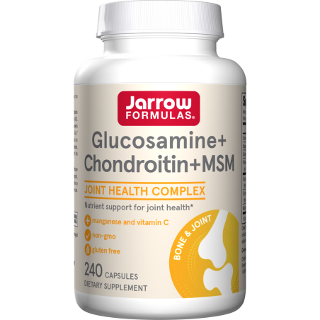 JARROW FORMULAS Glukozamina, Chondroityna i MSM (240 kaps.)