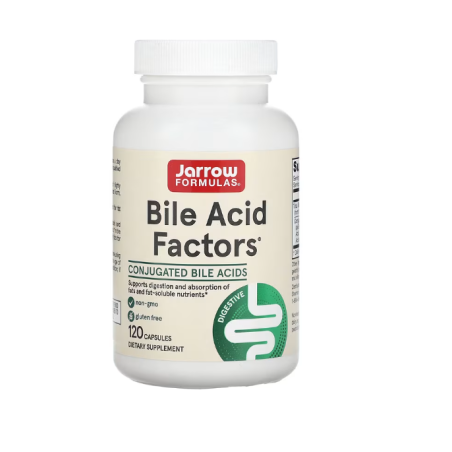 JARROW FORMULAS Bile Acid Factors - Kwasy Żółciowe (120 kaps.)