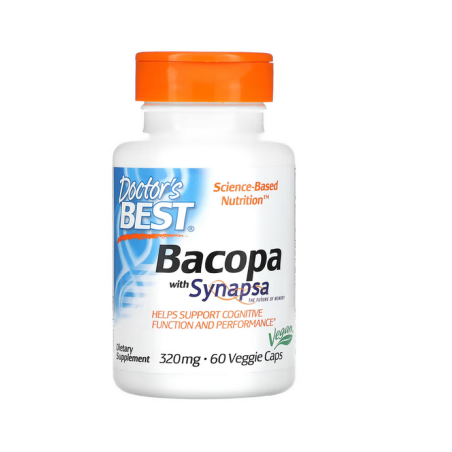 DOCTOR'S BEST Bakopa (Brahmi) - Bacopa Monniera z Synapsa (60 kaps.)