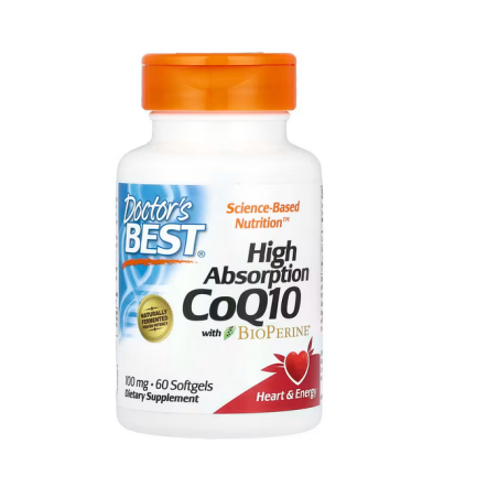 DOCTOR'S BEST Koenzym Q10 100 mg i Piperyna BioPerine (60 kaps.)