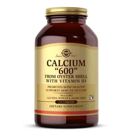 SOLGAR Calcium „600” from Oyster Shell with Vitamin D3 (240 tabl.)