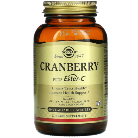 SOLGAR Cranberry - Żurawina + Ester C (60 kaps.)