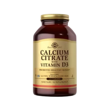 SOLGAR Calcium Citrate with Vitamin D3 (120 tabl.)