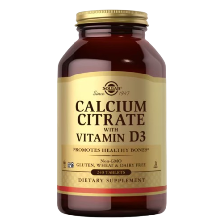 SOLGAR Calcium Citrate with Vitamin D3 (240 tabl.)