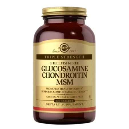 SOLGAR Glucosamine, Chondroitin, MSM (120 tabl.)
