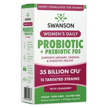 SWANSON Women's Daily Probiotic + Prebiotic (60 kaps.)