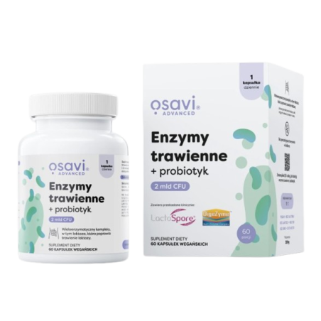 OSAVI Enzymy trawienne + probiotyk (60 kaps.)