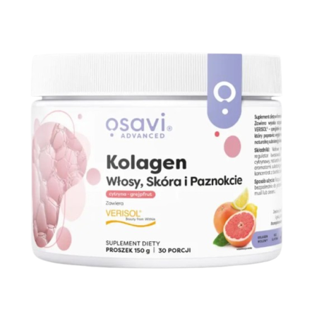 OSAVI Kolagen włosy, skóra i paznokcie, cytryna-grejpfrut (150 g)