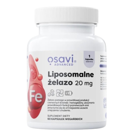 OSAVI Liposomalne Żelazo 20 mg (60 kaps.)