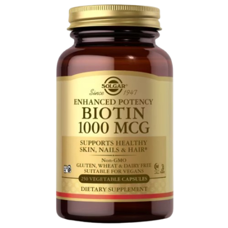 SOLGAR Biotin 1000 mcg - Biotyna 1000 mcg (250 kaps.)