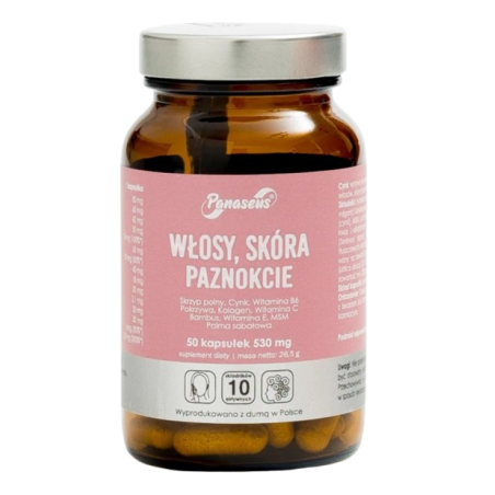 PANASEUS Włosy, Skóra, Paznokcie (50 kaps.)
