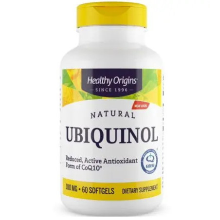 HEALTHY ORIGINS Natural Ubiquinol - Ubichinol 100 mg (60 kaps.)