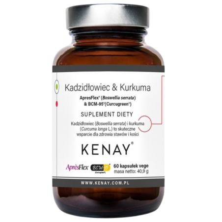 KENAY Kadzidłowiec & Kurkuma ApresFlex® (Boswellia serrata) & BCM 95® (CURCUGREEN®) (60 kaps.)