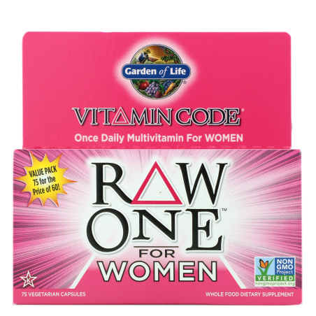 GARDEN OF LIFE Vitamin Code RAW One for Women - dla Kobiet (75 kaps.)