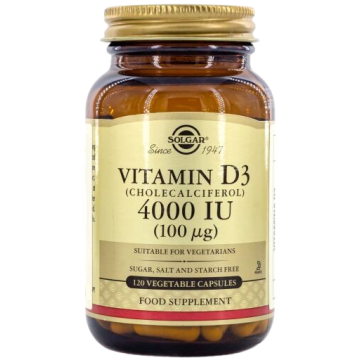 SOLGAR Witamina D3 4000 IU...