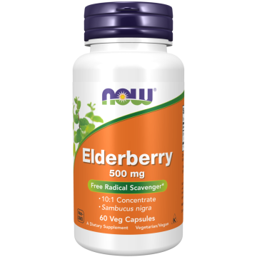 NOW FOODS Elderberry 500 mg...