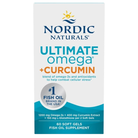 NORDIC NATURALS Ultimate Omega + Curcumin (60 kaps.)
