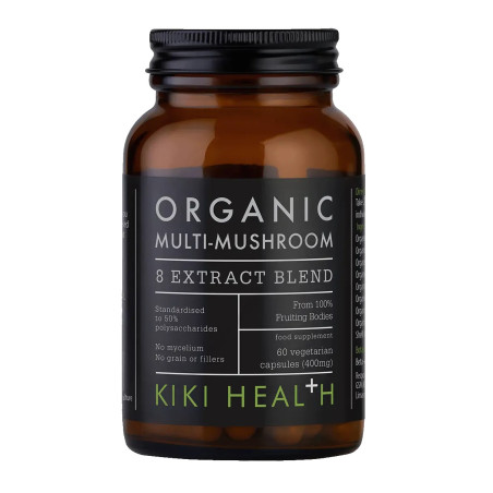 KIKI HEALTH Organic Multi-Mushroom - Mieszanka ekstraktu 8 grzybów (60 kaps.)
