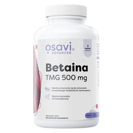 OSAVI Betaina, TMG 500 mg (180 kaps.)