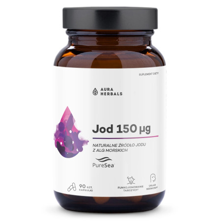 AURA HERBALS Jod 150 μg, PureSea (60 kaps.)