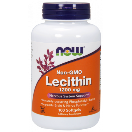 NOW FOODS Lecytyna 1200 mg non GMO (100 kaps.)