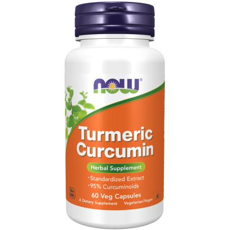 NOW FOODS Kurkumina - Turmeric Curcumin 95% (60 kaps.)